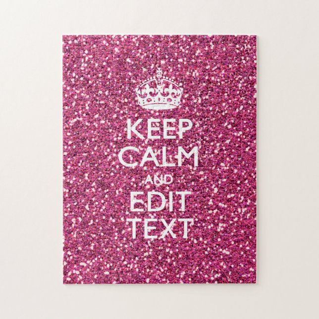 Puzzle Rosa personalizado mantener la tranquilidad (Vertical)