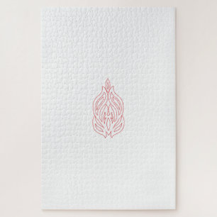 Puzzle Rosa podrido, caoba exuberante, diseño decorativo