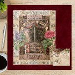 Puzzle Rosa Retro Lilac Vintage Perfume Jabón<br><div class="desc">Todos estos son diseños vintage de la época de 1920 de una antigua fábrica de perfumes. Dé un paso atrás en el tiempo e imagínese en la fábrica de jabón y perfume. Aunque la empresa estaba en realidad en el área de Corning NY, el nombre se basaba en los perfumes...</div>