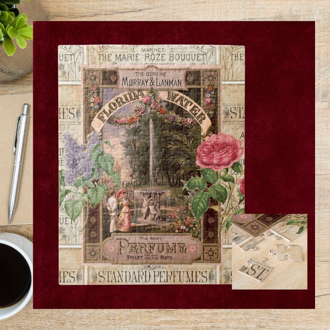 Puzzle Rosa Retro Lilac Vintage Perfume Jabón (1000+ Piece Puzzle Set - Challenge
)