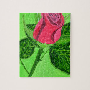 Puzzle Rosa Roja