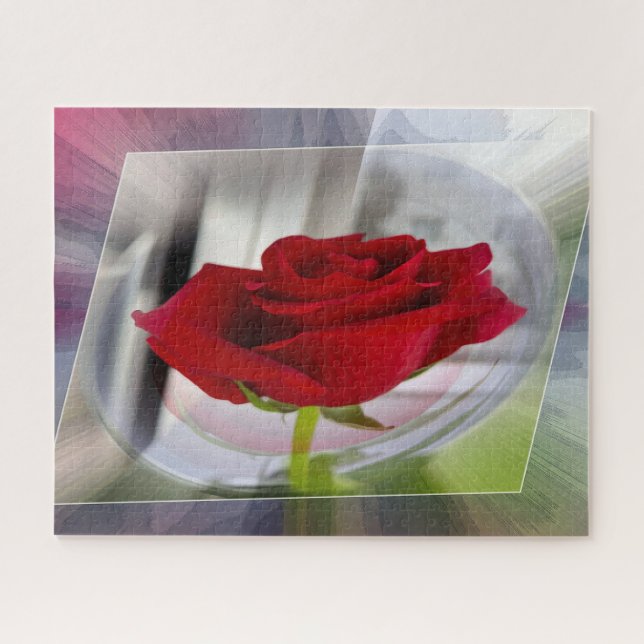 Puzzle Rosa roja 2 (Horizontal)