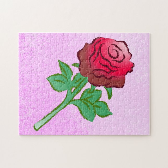 Puzzle Rosa Roja Grande (Horizontal)