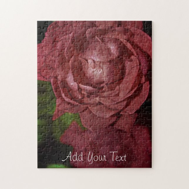 Puzzle Rosa roja quebrada por Shirley Taylor (Vertical)