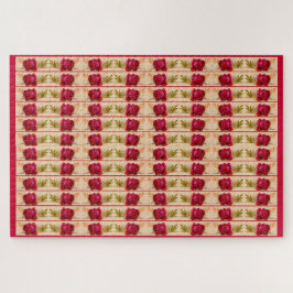 Puzzle Rosa roja victoriana