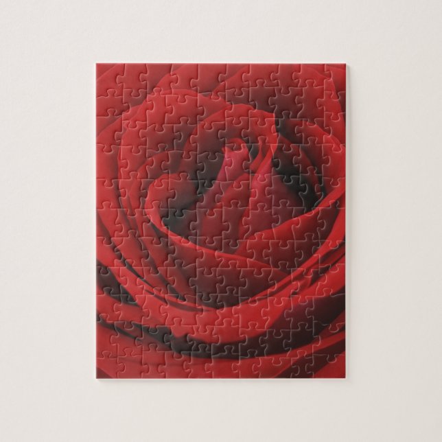 Puzzle Rosa rojo floreciente (Vertical)