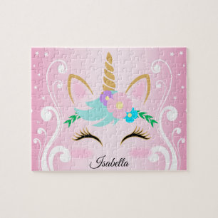 Puzzle 🦄 rosa unicornio