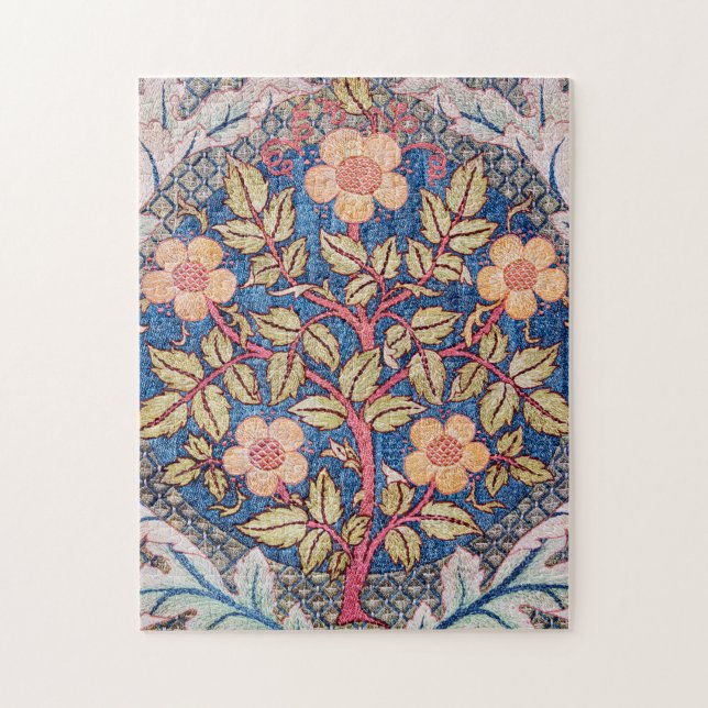 Puzzle Rosa Wreath, William Morris (Vertical)