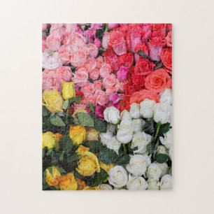 Puzzle Rosas a la venta, San Miguel de Allende, México
