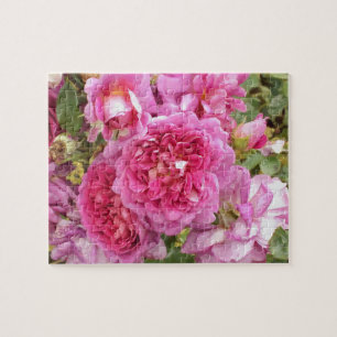 Puzzle Rosas color agua rosa