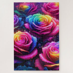 Puzzle Rosas coloridos