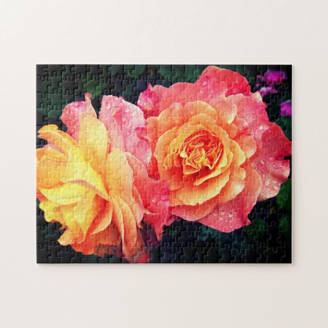 Puzzle Rosas de dew frescos - Rpmantic (Horizontal)