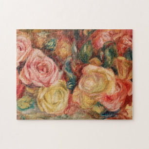 Puzzle Rosas de Renoir Impresionist Painting