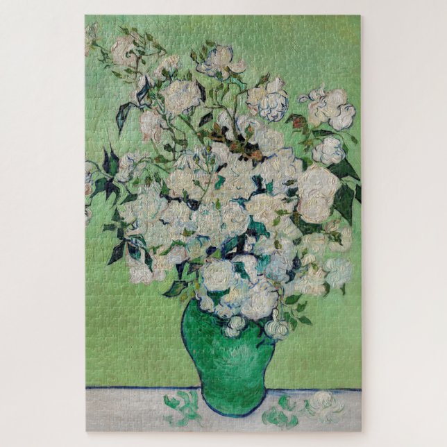 Puzzle Rosas de Vincent Van Gogh (Vertical)
