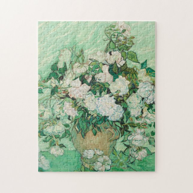 Puzzle Rosas de Vincent Van Gogh (Vertical)