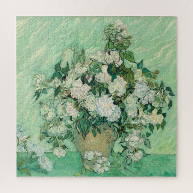 Puzzle Rosas de Vincent Van Gogh (Vertical)