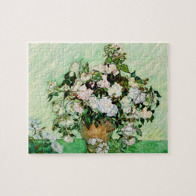 Puzzle Rosas de Vincent Van Gogh (1890) (Horizontal)