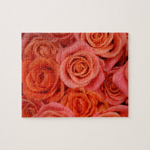 Puzzle Rosas del té de la naranja de Peachy