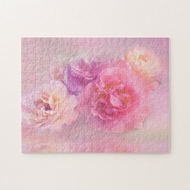 Puzzle Rosas Dreamy Pastel (Horizontal)