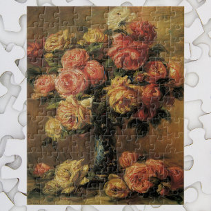 Puzzle Rosas en un Jarrón de Pierre Renoir, Arte Antiguo