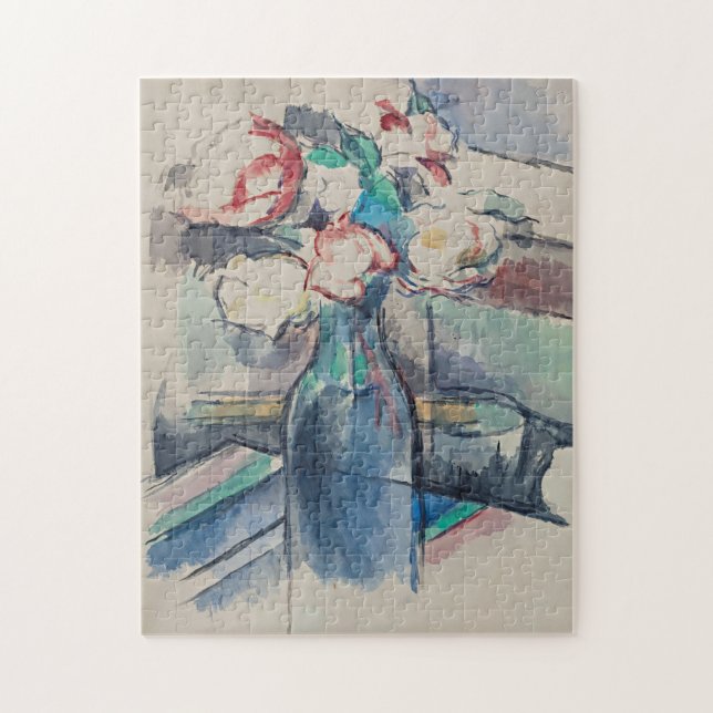 Puzzle Rosas en una botella de Paul Cezanne (Vertical)