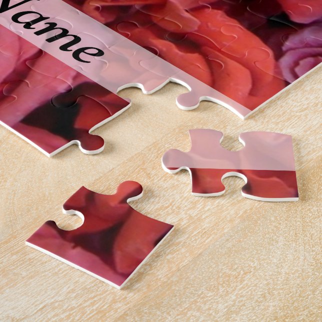 Puzzle Rosas florales rosas (Lado)