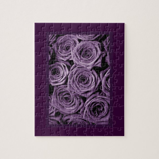 Puzzle Rosas morados (Vertical)