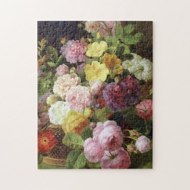 Puzzle Rosas, novios y otras flores Bellas Artes holandes (Vertical)