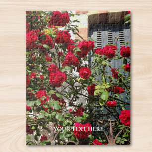 Puzzle Rosas Rojas Personalizadas con Foto y Texto Person