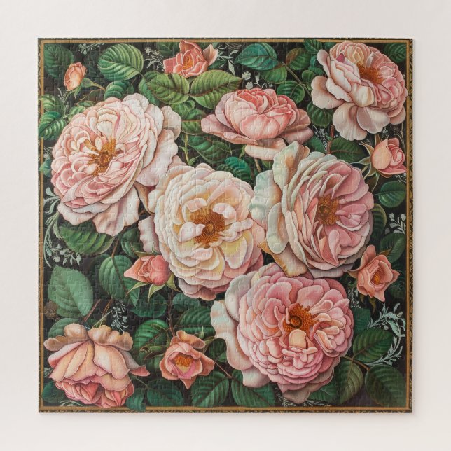 Puzzle Rosas rosa claro (Vertical)