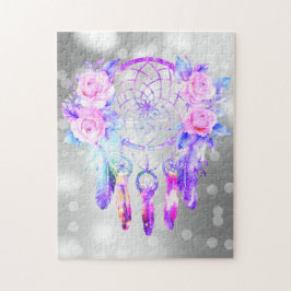 Puzzle Rosas rosa Dreamcatcher Floral Dreams