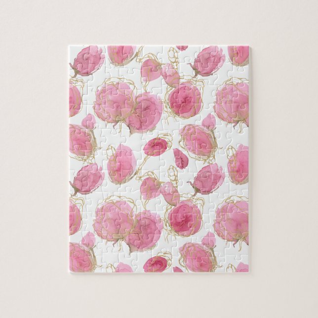 Puzzle Rosas rosadas (Vertical)