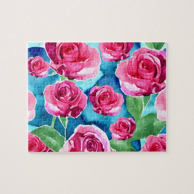 Puzzle Rosas Rosadas (Horizontal)