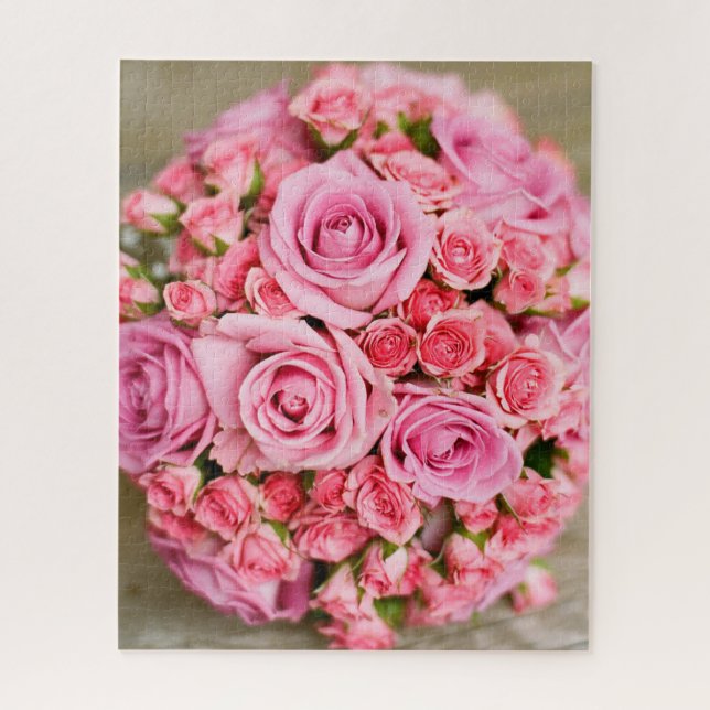 Puzzle Rose Bouquet Flower (Vertical)