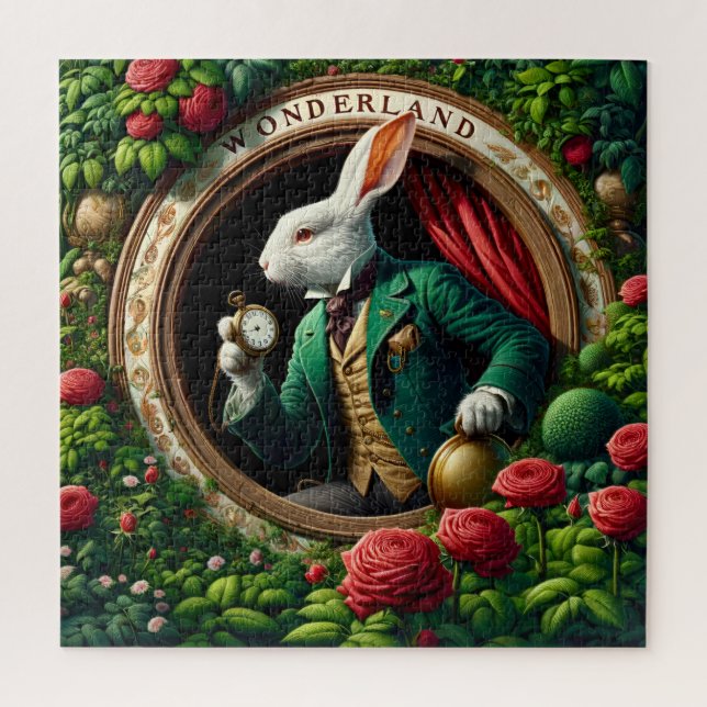 Puzzle Rose Gate Timekeeper Rabbit (Vertical)
