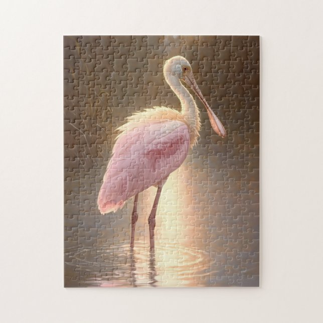Puzzle Roseate Spoonbill (Vertical)