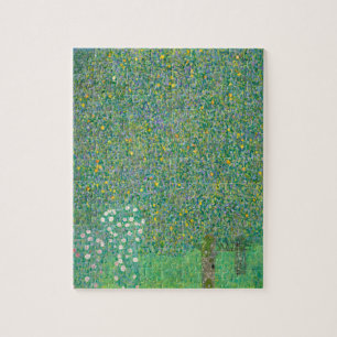 Puzzle Rosebushes bajo los árboles de Gustav Klimt