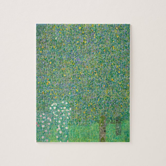 Puzzle Rosebushes bajo los árboles de Gustav Klimt (Vertical)