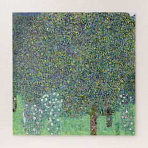 Puzzle Rosebushes Bajo Los Árboles, Gustav Klimt