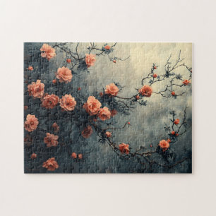 Puzzle Roses rosados Escalando Vine Moody