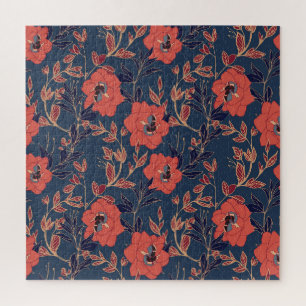 Puzzle Roses Roses Roses Peonies Fondo oscuro