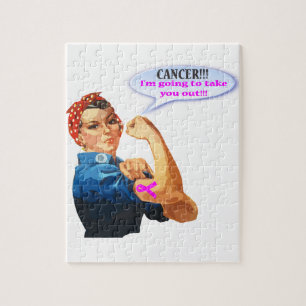 Puzzle Rosie la camiseta de la caridad del cáncer de