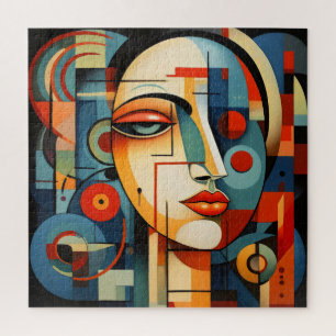 Puzzle Rostro Femenino Cubismo
