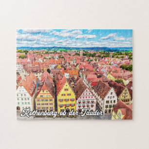 Puzzle Rothenburg ob der Tauber, Alemania