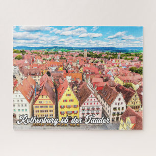Puzzle Rothenburg ob der Tauber, Alemania