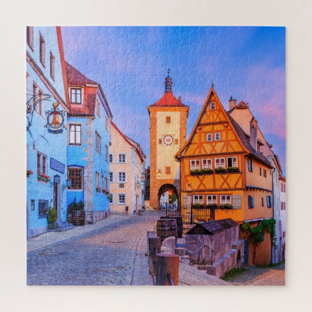 Puzzle Rothenburg ob der Tauber, Baviera, Alemania. (Vertical)