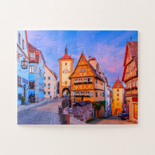 Puzzle Rothenburg ob der Tauber, Baviera, Alemania.