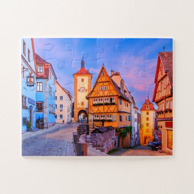 Puzzle Rothenburg ob der Tauber, Baviera, Alemania. (Horizontal)