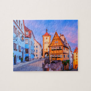 Puzzle Rothenburg ob der Tauber, Baviera, Alemania.