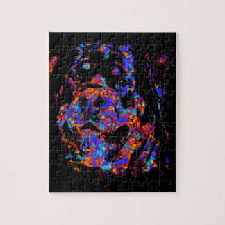 Puzzle Rottweiler - Metzgerhund coloridos